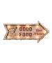 Πινακίδα MDF με Φως  28x60x5cm Good Food Etoile NN-796A