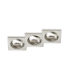 Φωτιστικό Σποτ Χωνευτό Nickel Matt 3τμχ. 3xGU10 Trio Lighting Jura 650000307