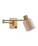 SE21-NM-52-SH3 ADEPT WALL LAMP Gold Matt Wall lamp with Switcher and Brown Shade+ HOMELIGHTING 77-8873