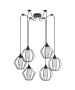 SE21-BL-B10-BL6-GR12 ADEPT FLEX Black Metal Grid Pendant+ HOMELIGHTING 77-8953