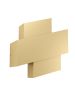 Μοντέρνο Φωτιστικό Τοίχου L22xH26x10,5cm 1xE27 Χρυσό Χρώμα Eglo Timparossa 900526