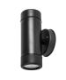 UP-DOWN BLACK PP WALL LIGHT GU10Max.2x3W LED IP65 ACA SL7031B