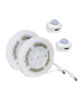 LED SMD BED STRIP KIT 2X1.2M IP65 4000K WITH 2 SENSORS & 12V DC PLUG DRIVER ACA SLIPO2