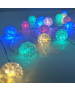 "BALLS", 20 LED  ΛΑΜΠ. ΧΑΛΚΟΥ, RGBY,  ΑΣΗΜΙ. ΚΑΛ. & ΜΠΑΤ. 2xAA, IP20, 2M+10CM, 1.2W ACA X01203116