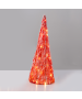 "RED TINSEL CONE TREE" 20 MINI WW LED ΛΑΜΠ. ΜΠΑΤ. 3ΧΑΑ,IP20 Φ18.5X50cm ACA X112011331