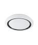 Eglo Capasso Κλασική Μεταλλική Πλαφονιέρα Οροφής με Ενσωματωμένο LED σε Λευκό χρώμα 48cm 900335