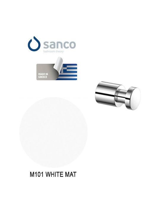Άγκιστρο Μονό Sanco Ergon White Matt 0690-M101