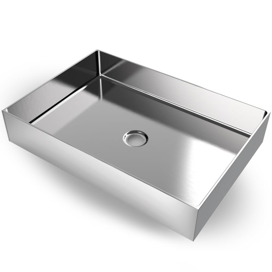 Νιπτήρας Επιτραπέζιος 55*38 cm Inox Brushed PVD Voss Aldo V1255-111