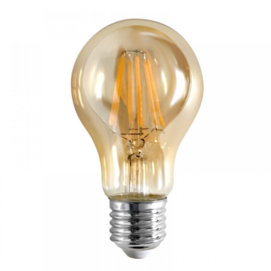 InLight E27 LED Filament A60 8watt Dimmable με μελί κάλυμμα 7.27.08.23.1