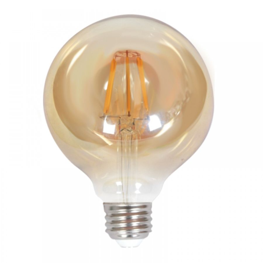 InLight Ε27 LED Filament G125 10watt με μελί κάλυμμα 7.27.10.28.1