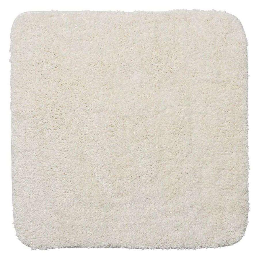 Πατάκι Μπάνιου 60x60cm Polyester Sealskin Angora Off-White 800122