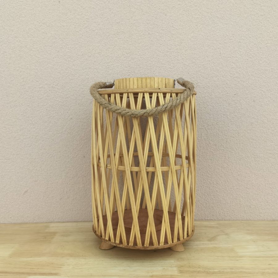 Φανάρι Bamboo σε Φυσικό Χρώμα 25,5x40cm Etoile LM-574