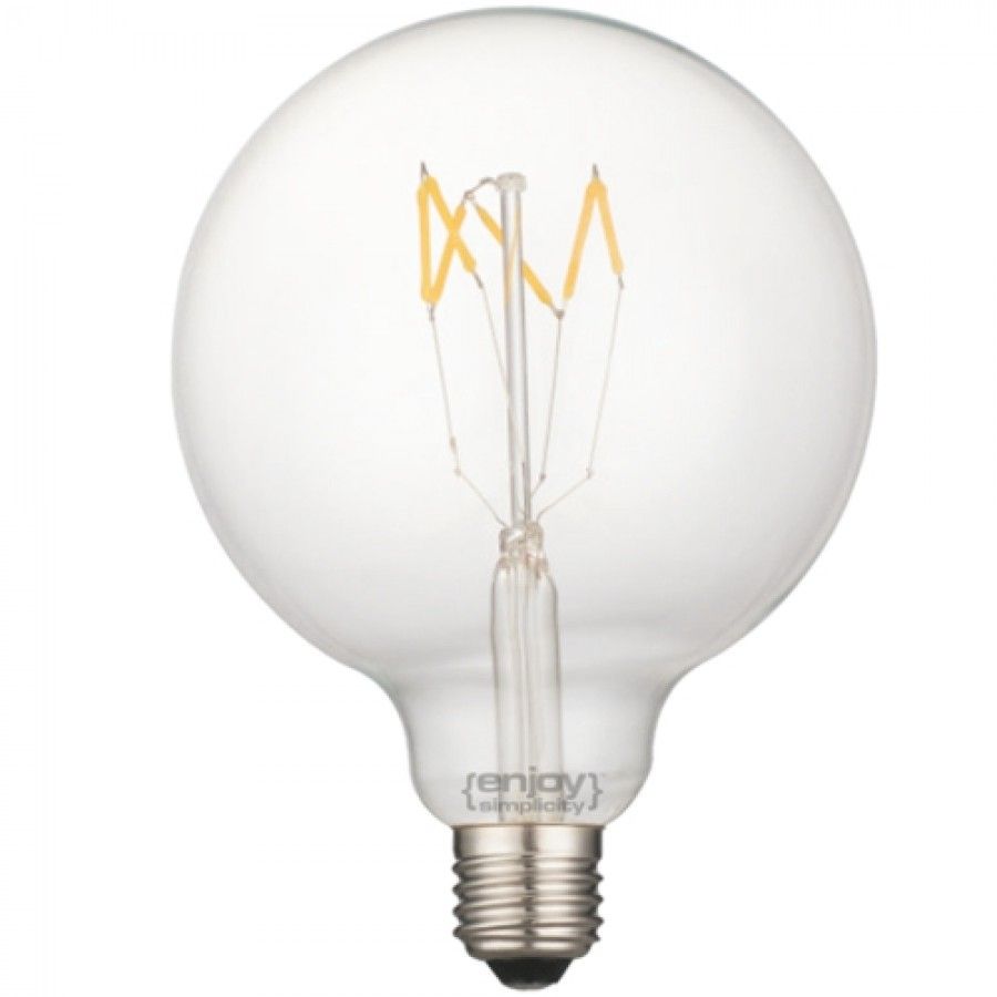 Λαμπτήρας Led Filament Clear Dimmable G125-6  E27  5w 2700K 600lm Ø125xH170mm Enjoy EL827007