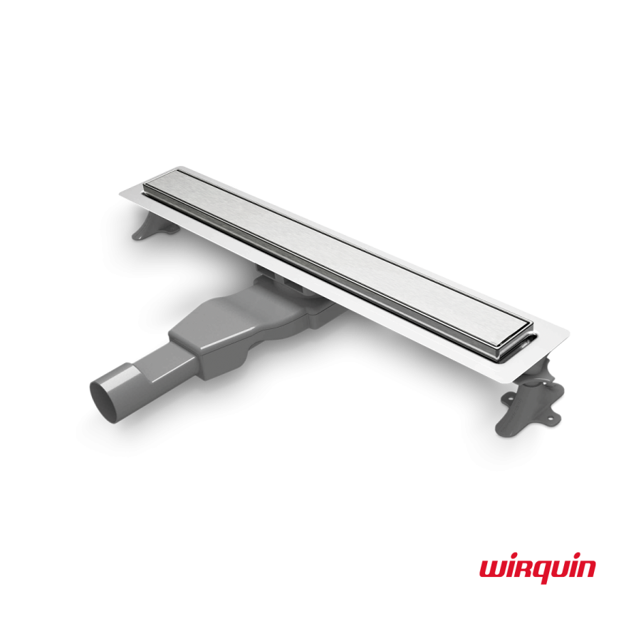 Κανάλι Ντους Γραμμικό Σιφώνι Flat Linear 40cm Wirquin Inox 304 FL400