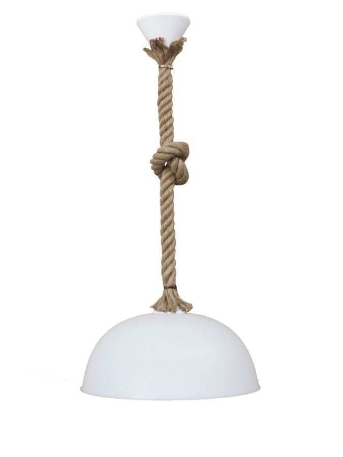 Κρεμαστό φωτιστικό SFERA/30 1L ROPE UT-WHITE Heronia 31-1056