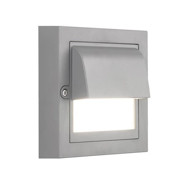 ΦΩΤΙΣΤΙΚΟ ΤΟΙΧΟΥ  LED 6W  135x135x55 3CCT IP65 ΓΚΡΙ "SENARIO" Eurolamp 145-52126