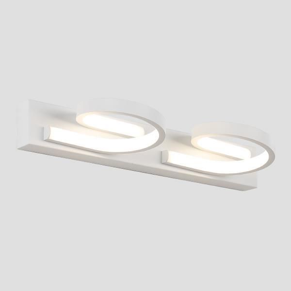 Φωτιστικό Μπάνιου Δίφωτο L47χW7χH17cm Led 16w 4000K 640lm Μέταλλο-Ακρυλικό Eurolamp 144-80000