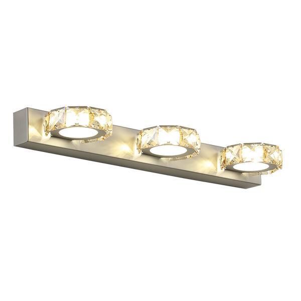 Φωτιστικό Μπάνιου Τρίφωτο L46χW11,6χH5cm Led 9w 4000K 480lm Chrome-Ακρυλικό Eurolamp 144-80007