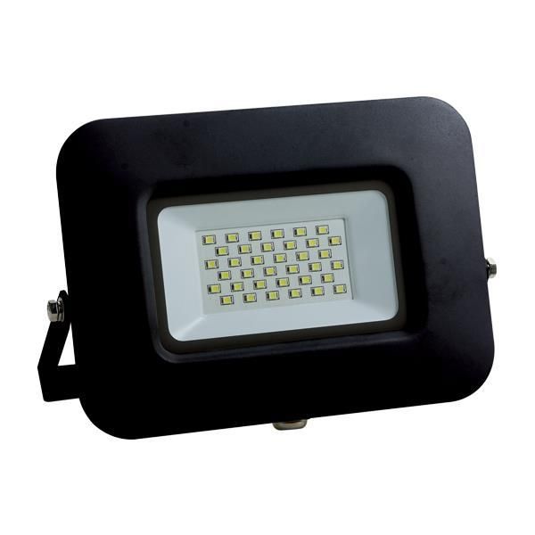 ΠΡΟΒΟΛΕΑΣ LED 30W SMD ΒΑΣΗ 360° ΜΑΥΡΟΣ IP65 4000K PLUS 147-69326