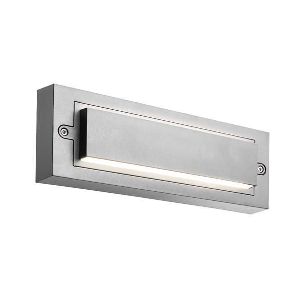 ΦΩΤΙΣΤΙΚΟ ΤΟΙΧΟΥ LED 12W 230x90x100 3CCT IP65 ΓΚΡΙ "LIMA" Eurolamp 145-52130