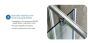 Πόρτα Ντουσιέρας 80 εκ. 1 Ανοιγόμενο (Αντιστρεφόμενη) Προφίλ Μαύρο Ματ, Ύψος 195 εκ. 6 χιλ. Κρύσταλλο Clean Glass Devon Flow Pivot  PF80C-400