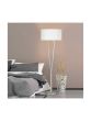 Φωτιστικό Επιδαπέδιο Υ160xØ50εκ. 1xE27 Μέταλλο Nickel Mat Trio Lighting Paris II 400200107