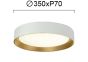 Πλαφονιέρα Led 24w 3000K 1800lm D350xH74mm Λευκή Spirited Viokef 4271100