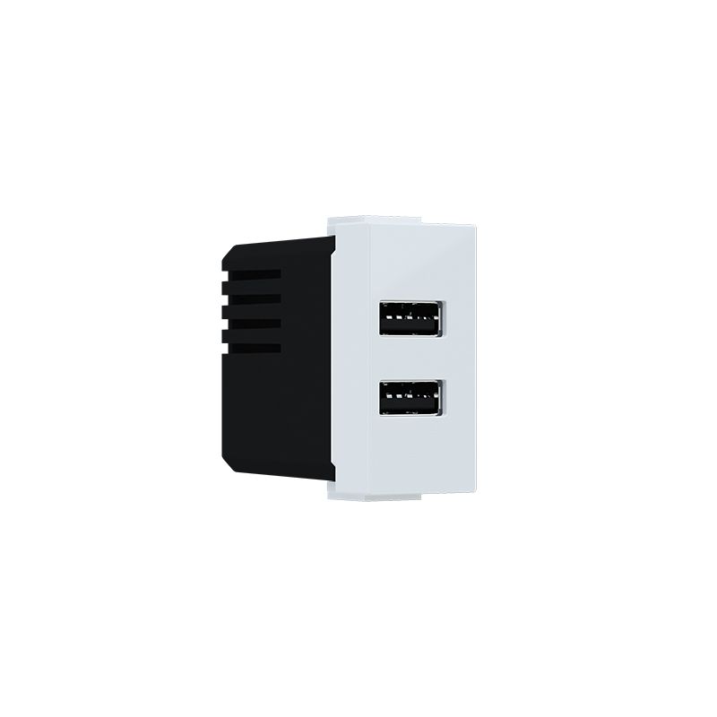 MODYS ΠΡΙΖΑ ΤΡΟΦΟΔΟΣΙΑΣ USB 1 ΣΤ. 2XUSB A+C ΛΕΥΚΟ 5VDC 3A IP20 ACA 10101412360