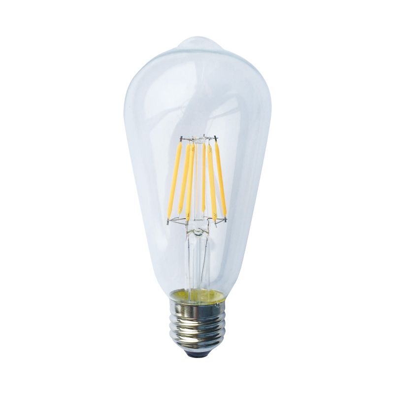 LED FILAMENT E27 ST64 6W 2700K 230V AC 610LM RA80 ACA EDIS6WW