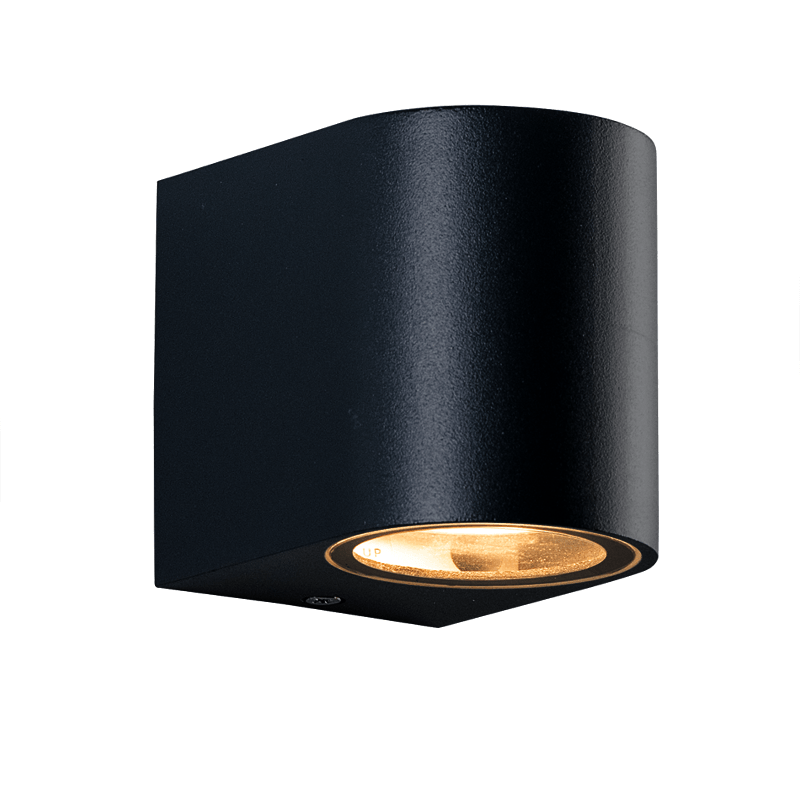 GU10 WALL LUMINAIRE 230V AC SAND BLACK IP65 MAX.35W ACA LG2201GU10B