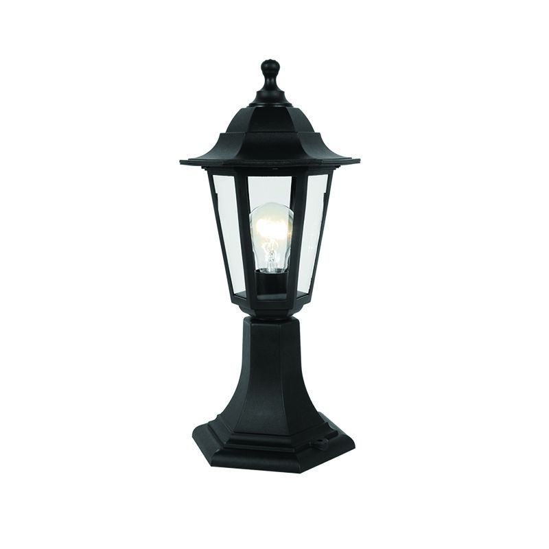 6S PLASTIC FLOOR GARDEN BLACK LUMINAIRE 41CM E27 IP44 ACA PLGQ3B