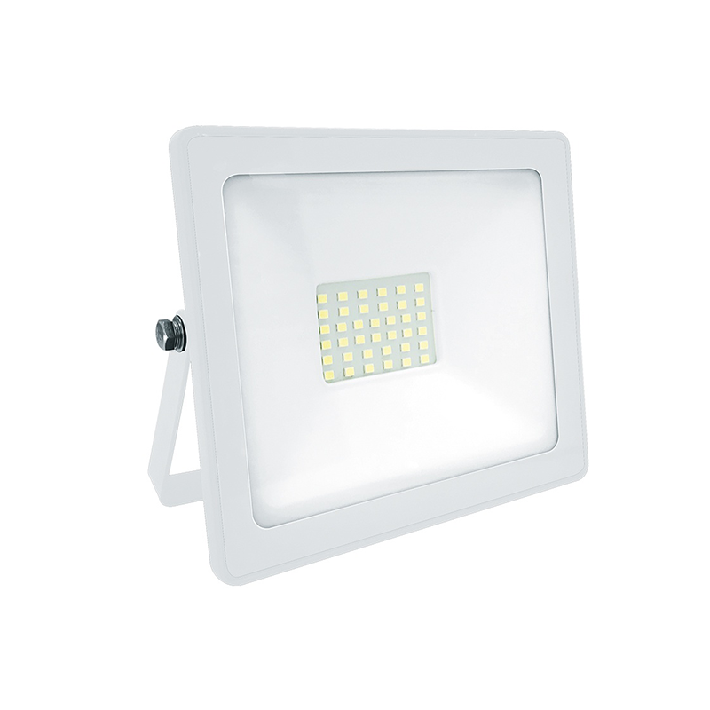 WHITE LED SMD FLOOD LUMINAIRE IP66 30W 3000K 2400Lm 230V RA80 ACA Q3030W