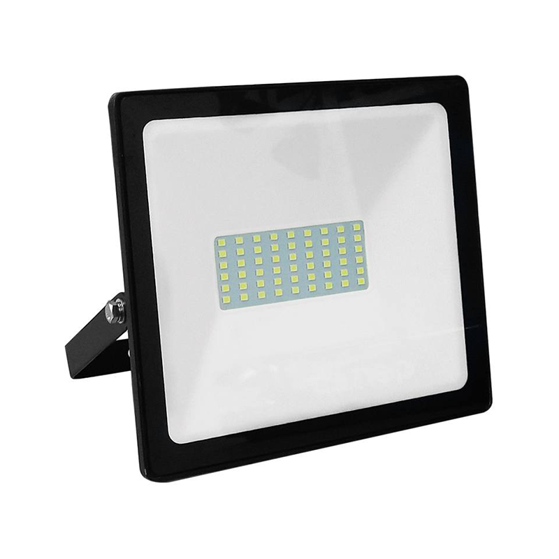 BLACK LED SMD FLOOD LUMINAIRE IP66 50W 4000K 4250Lm 230V RA80 ACA Q5040