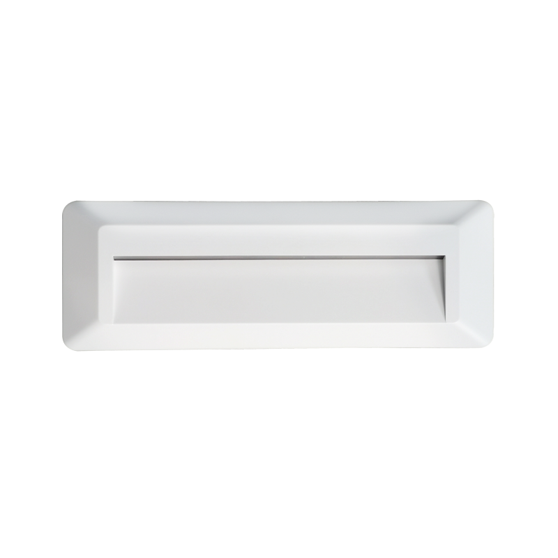 LED WALL RECTANGLE LUMINAIRE WHITE 230V AC IP65 2W 3000K 100LM RA80 ACA SLIM32NW