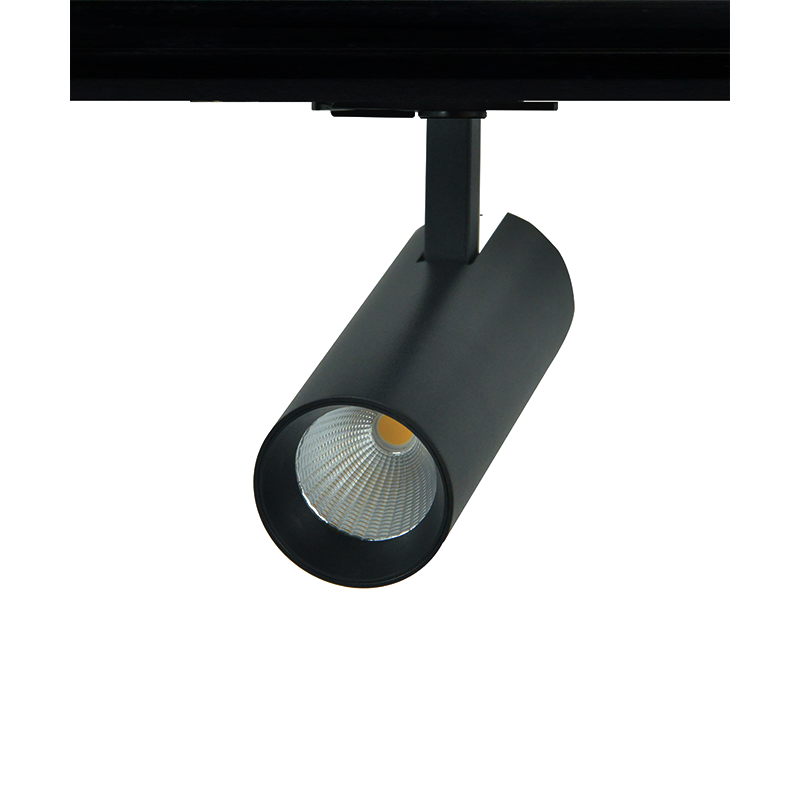 SAND BLACK LED TRACK LUMINAIRE 10W 4000K 1-PHASE 36° 1050LM 230V AC Ra80 Φ55*153MM 5YRS ACA SOLINE1040B2