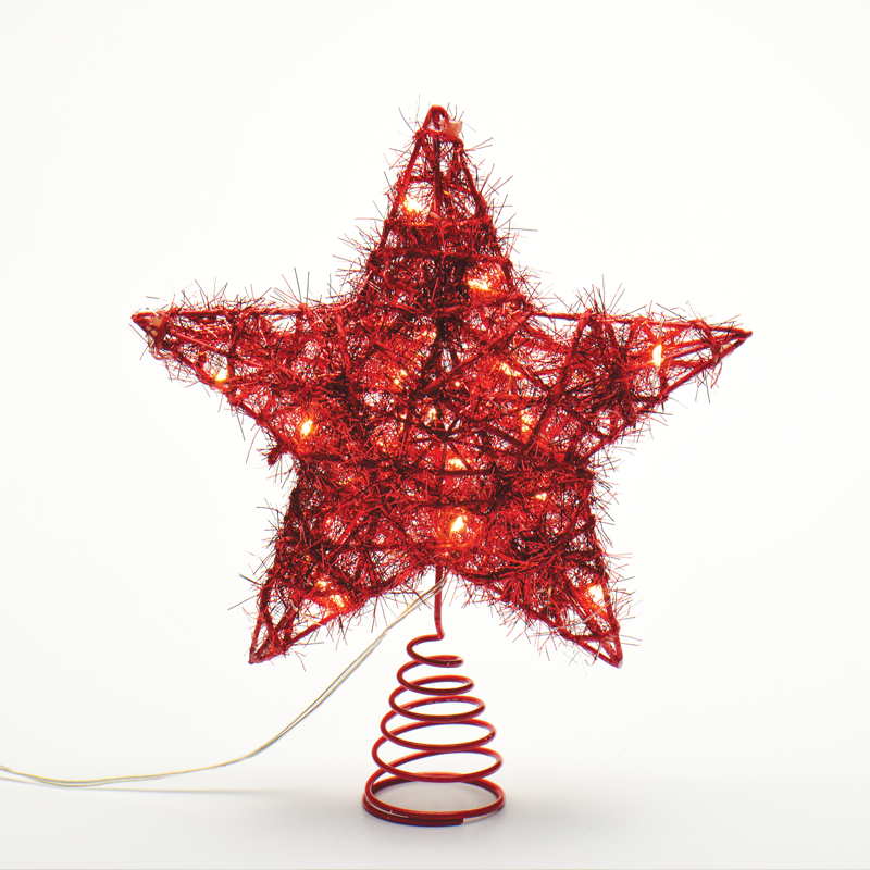 "RED CONVEX STAR" 20 MINI WW LED ΛΑΜΠ. ΜΠΑΤ. 3ΧΑΑ,IP20 23x5x20cm ACA X11201123