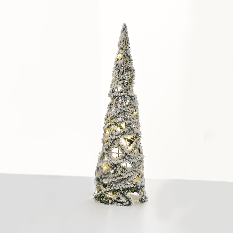 "GREEN PINE NEEDLE CONE TREE" 30 MINI WW LED ΛΑΜΠ. ΜΠΑΤ. 3ΧΑΑ,IP20 Φ15X60cm ACA X113011312