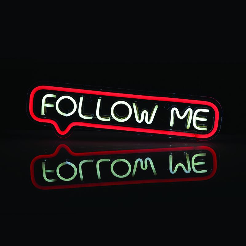 FOLLOW ME 155 NEON LED ΛΑΜΠ USB ΚΑΛ 2m ΨΥΧΡΟ & ΚΟΚΚΙΝΟ IP20 42*1.6*12cm ACA X1315524720