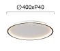 Πλαφονιέρα Led 35w 3000K 2916lm D400xH40mm White Arla Viokef 4266501