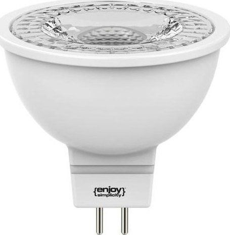 Λαμπτήρας Led Σποτ MR16 3,2W Λευκό Σώμα 36° 12V 2700K Θερμό Λευκό  Enjoy EL814255