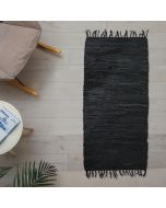 Δερμάτινο Χαλάκι 60x90cm Leather Flat Black San Lorentzo 1372BLACK 