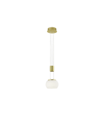 Κρεμαστό Φωτιστικό Brass Mat 18xH150cm LED 8w 900lm 3000K Switch Dimmer Trio Lighting Madison 342010108