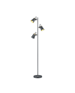 Φωτιστικό Δαπέδου Μαύρο Ματ 38xH160cm Τρίφωτο 3xE14 Trio Lighting Edward 408800332