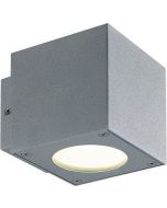 Απλίκα Cube IP44 Led 2*3 watt  480LM 3000K warm white Αλουμίνιο Γκρι Viokef Tech 4097900