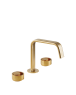 Μπαταρία Νιπτήρα 3 Οπών με Βαλβίδα Clic clac Armando Vicario Halo Gold Brushed 515043-201