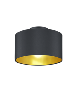 Φωτιστικό Οροφής 30xH22cm 2xE14 Μαύρο Υφασμάτινο Καπέλο Trio Lighting Hostel 608200279