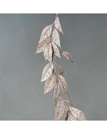 ΚΛΑΔΑ, ΜΕ ΡΟΖ GLITTER ΦΥΛΛΑ,  180cm Eurolamp 600-45408