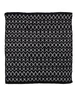 Boho 60x60 black πατάκι μπάνιου Sealskin  800102