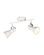 Steam Διπλό Σποτ με Ντουί E14 σε Λευκό Χρώμα Trio Lighting 813400227