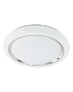 Πλαφονιέρα Οροφής Λευκό-Μαύρο 34xH6,5cm LED 3000Κ 2200lm Eglo Capasso 96023